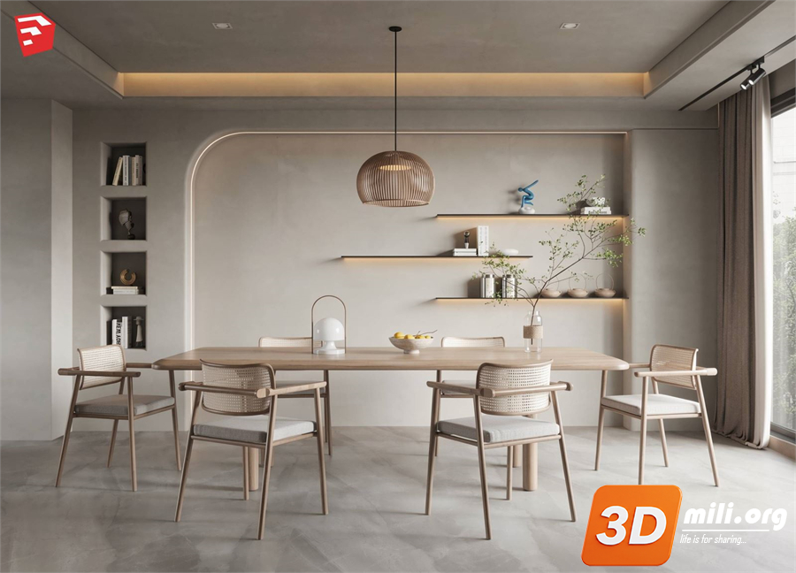 Dining Table Set Skp Files